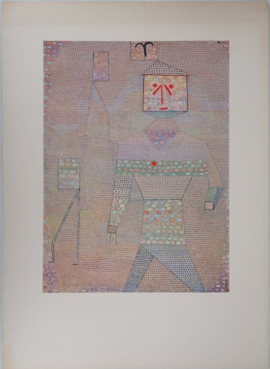 Personnage heureux, Lithographie signée Paul Klee