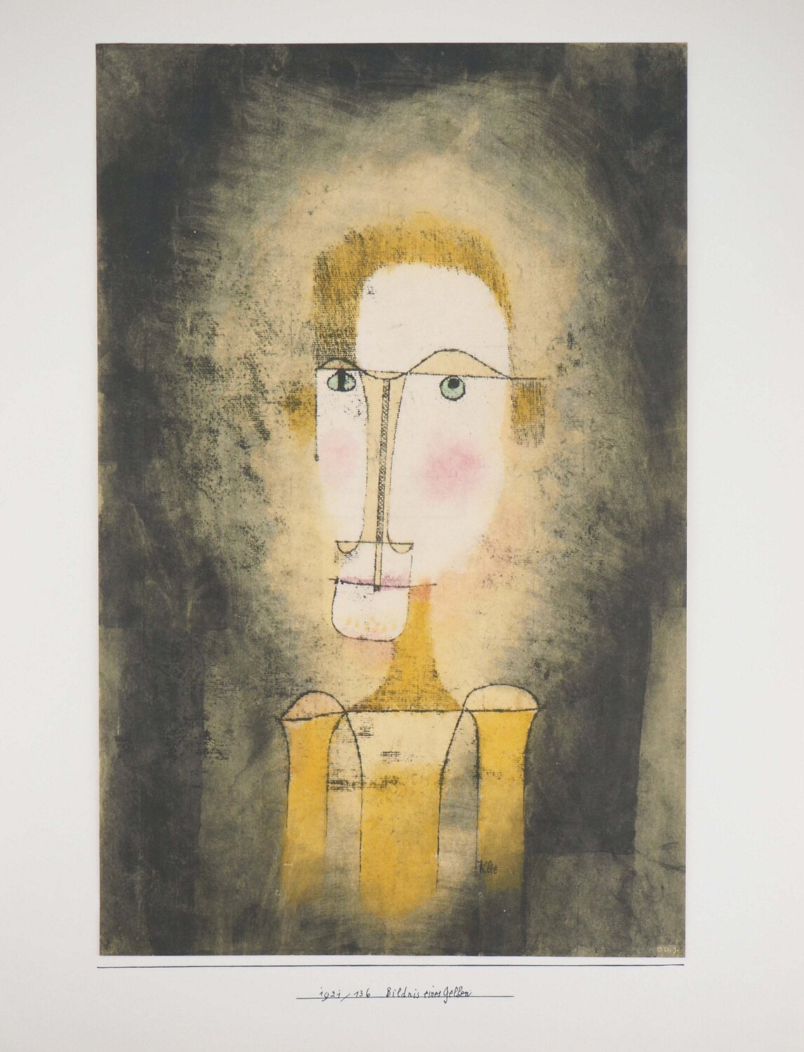 Portrait d'un homme jaune Paul Klee Druck zu verkaufen
