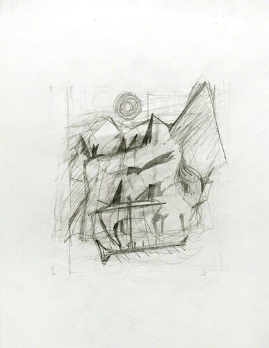 Tutorial Sketcher Homer van Willem de Kooning, Werk op papier te koop op Singulart