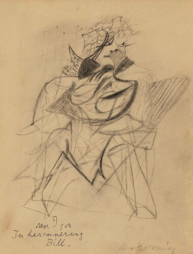 Woman II van Willem de Kooning, Werk op papier te koop op Singulart