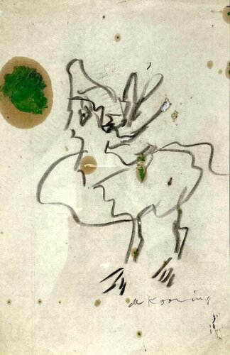 Senza titolo van Willem de Kooning, Werk op papier te koop op Singulart