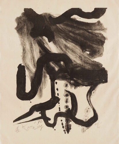 Woman with Corset and Long Hair van Willem de Kooning, Afdruk te koop op Singulart