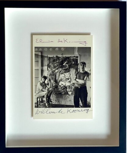 Art Card: Willem de Kooning and Elaine de Kooning, 1953 (Hand Signed by BOTH Willem de Kooning and Elaine de Kooning) from the Dan Pope collection by Willem de Kooning, Print for Sale on Singulart