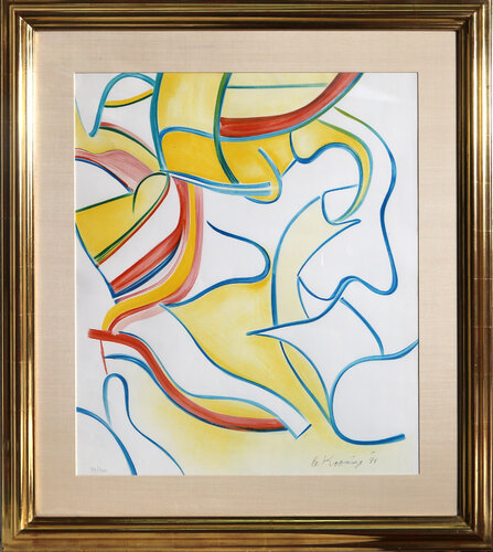 Untitled from Quatre Lithographies de Willem de Kooning, Impresión a la venta en Singulart