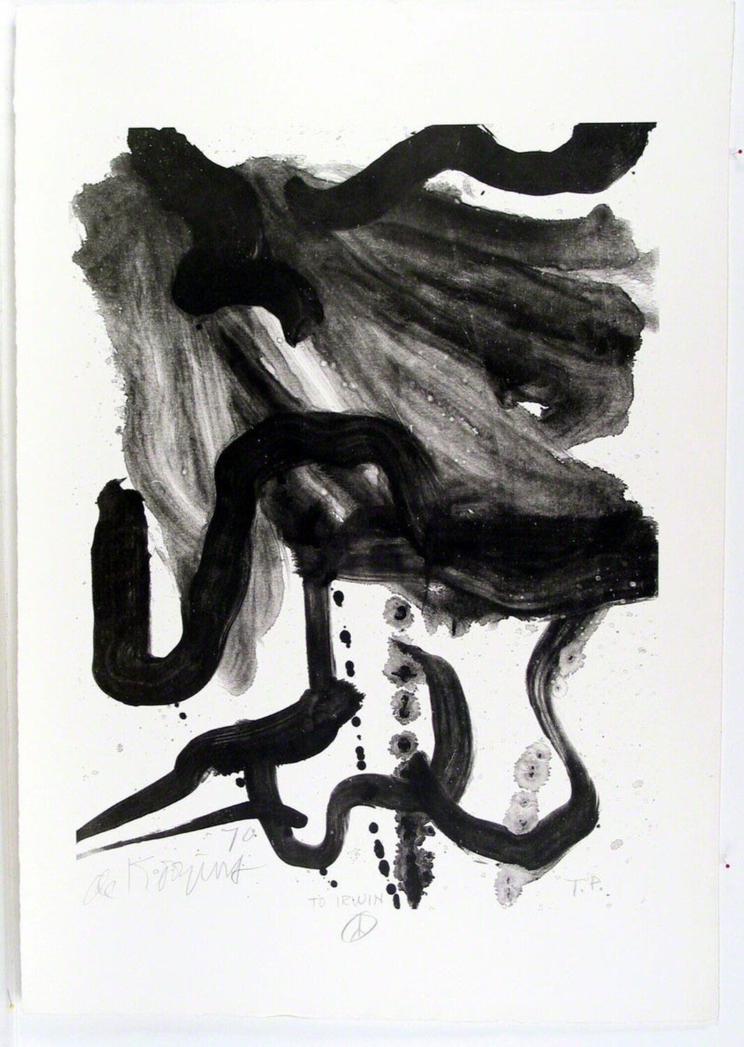 Woman with Corset and Long Hair Willem de Kooning Druck zu verkaufen