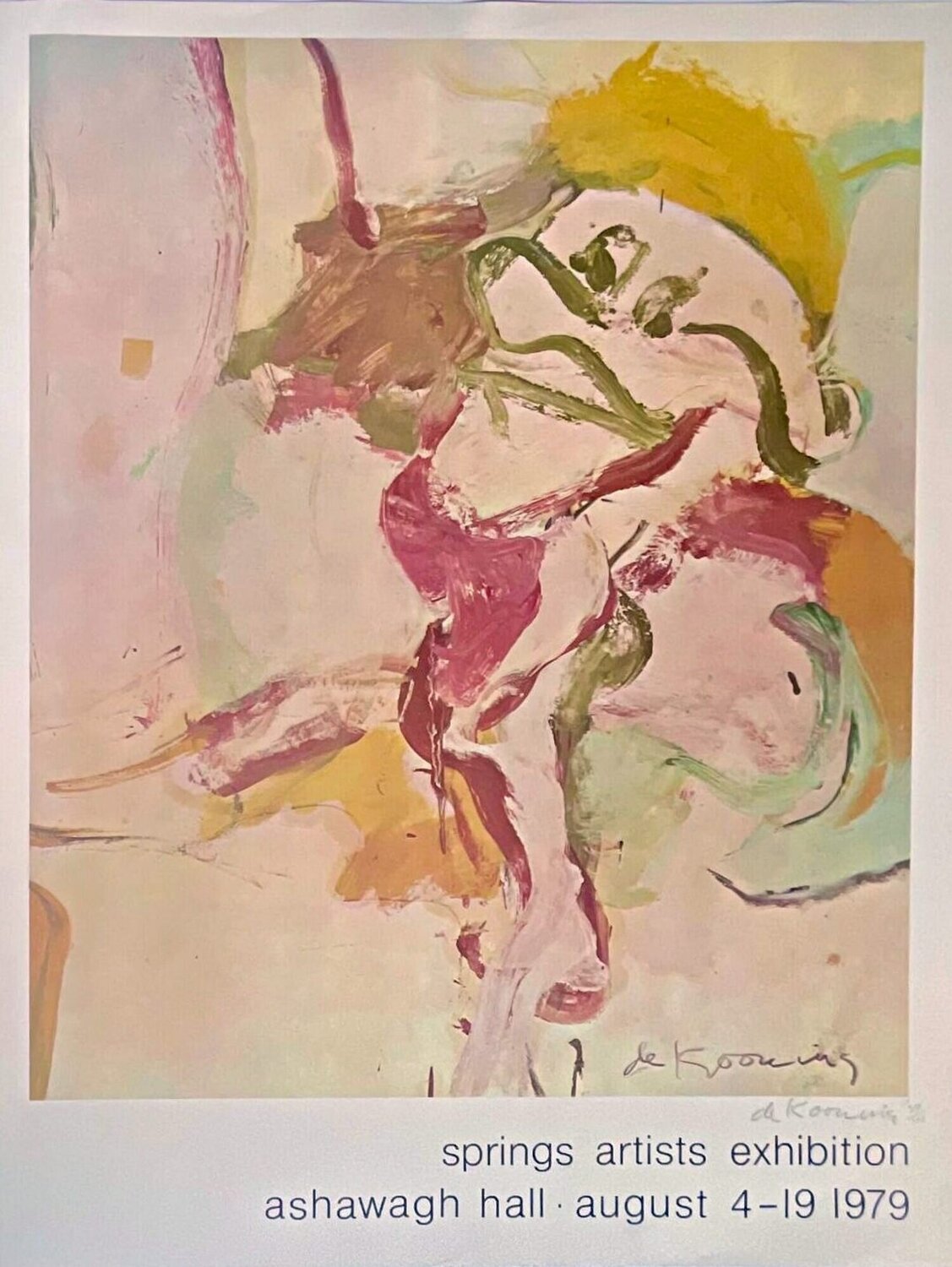 Spring Art Exhibition (hand signed and numbered) Willem de Kooning