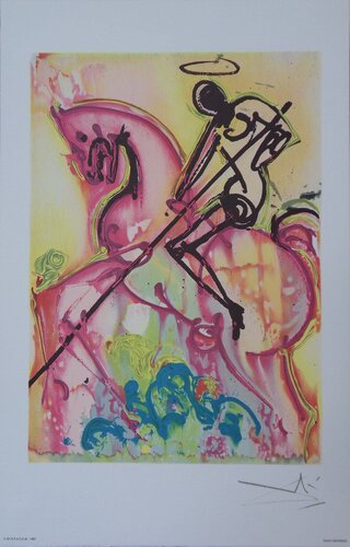 Les Chevaux, Saint Georges, Lithographie signée by Salvador Dalí, Print for Sale on Singulart