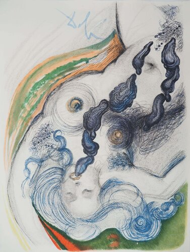 Casanova, Nu et huitres aphrodisiaques, Gravure originale signée by Salvador Dalí, 版画 for Sale on Singulart