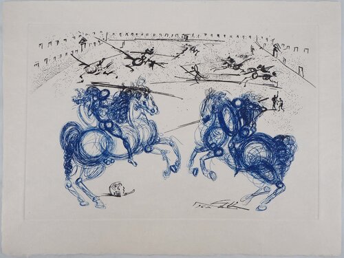 Les cavaliers bleus par Salvador Dalí, Édition en vente sur Singulart