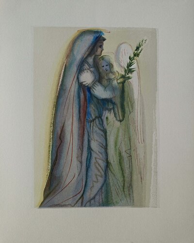 Le réconfort des anges, Bois gravé original de Salvador Dalí, Impresión a la venta en Singulart