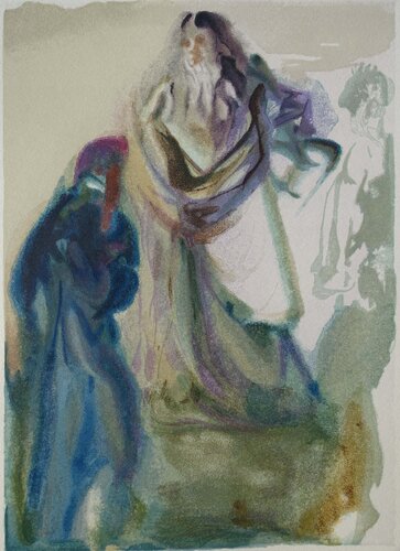 Divine Comédie, Paradis 28, Dante et deux anges par Salvador Dalí, Édition en vente sur Singulart