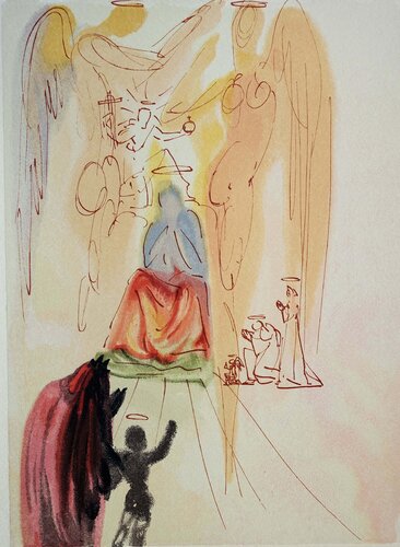 Divine Comédie, Paradis 23, Le triomphe du Christ et de la Vierge par Salvador Dalí, Édition en vente sur Singulart