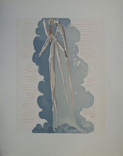 L'ange du septième ciel, Bois gravé original von Salvador Dalí, Druck kaufen auf Singulart