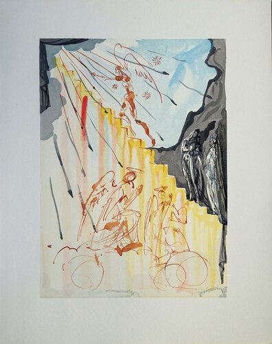 L'échelle mystique, Bois gravé original von Salvador Dalí, Druck kaufen auf Singulart