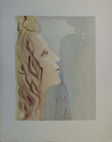 La plus grande beauté de Béatrice, Bois gravé original von Salvador Dalí, Druck kaufen auf Singulart