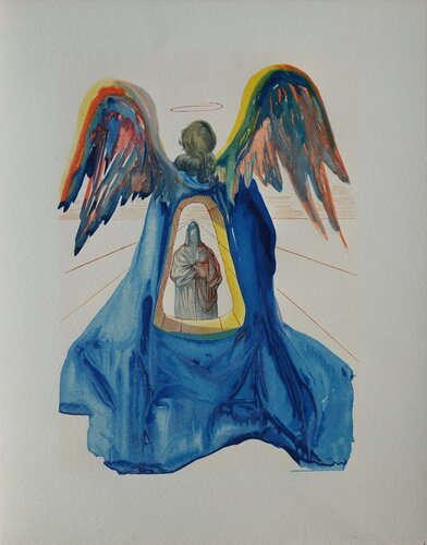 Dante purifié, Bois gravé original von Salvador Dalí, Druck kaufen auf Singulart