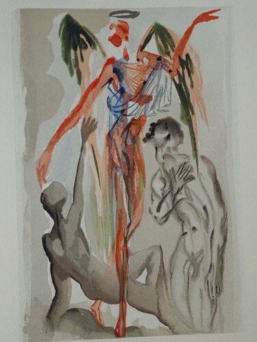 Divine Comédie, Purgatoire 32, La confession de Dante by Salvador Dalí, 인쇄 for Sale on Singulart