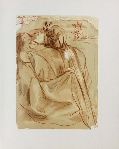 L'annonce d'un grand événement, Bois gravé original von Salvador Dalí, Druck kaufen auf Singulart