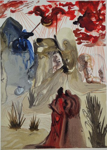 Divine Comédie, Purgatoire 28, La forêt divine de Salvador Dalí, Impresión a la venta en Singulart