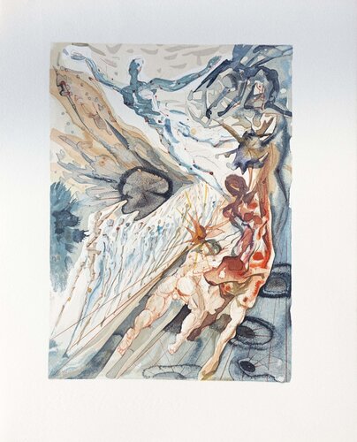 Deux troupes de luxurieux, Bois gravé original by Salvador Dalí, Print for Sale on Singulart