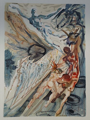 Divine Comédie, Purgatoire 26, Deux troupes de luxurieux by Salvador Dalí, Print for Sale on Singulart