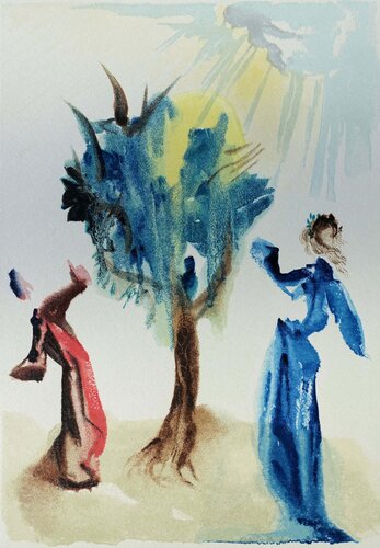 Divine Comédie, Purgatoire 24, L'arbre du châtiment par Salvador Dalí, Édition en vente sur Singulart