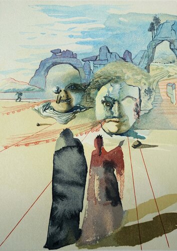 Divine Comédie, Purgatoire 20, Avarice et prodigalité di Salvador Dalí, Stampa in vendita su Singulart