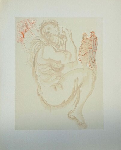 Le songe de Dante, Bois gravé original de Salvador Dalí, Impresión a la venta en Singulart