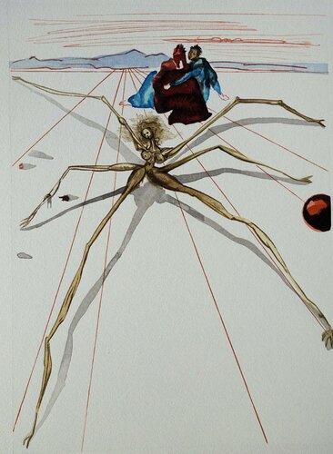 Divine Comédie, Purgatoire 17, Quittant la corniche de la colère par Salvador Dalí, Édition en vente sur Singulart