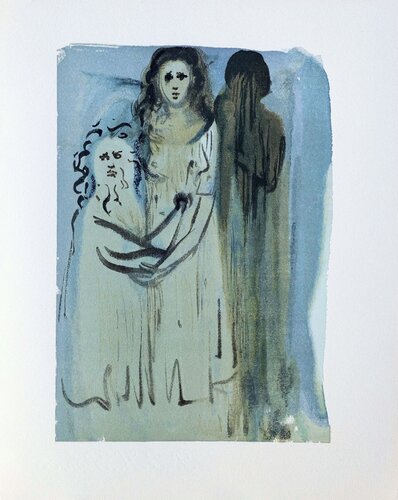 Dans la fumée des coléreux, Bois gravé original von Salvador Dalí, Druck kaufen auf Singulart