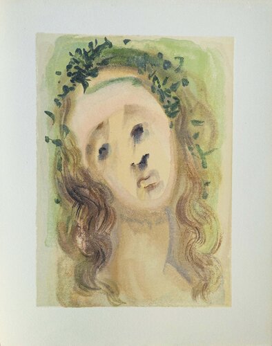 Le visage de Virgile, Bois gravé original de Salvador Dalí, Impresión a la venta en Singulart