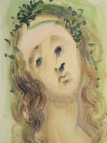 Divine Comédie, Purgatoire 10, Le visage de Virgile par Salvador Dalí, Édition en vente sur Singulart