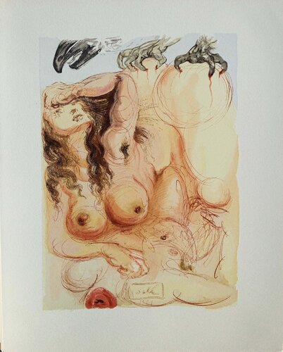 Le songe, Bois gravé original signé de Salvador Dalí, Impresión a la venta en Singulart