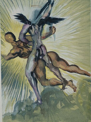 Divine Comédie, Purgatoire 8, Les anges de la vallée par Salvador Dalí, Édition en vente sur Singulart