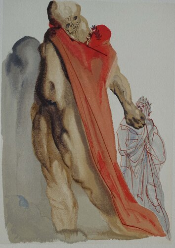 Divine Comédie, Purgatoire 5, Les reproches de Virgile par Salvador Dalí, Édition en vente sur Singulart