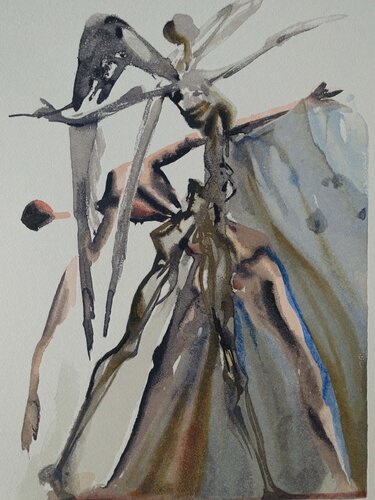 Divine Comédie, Purgatoire 4, Les négligents van Salvador Dalí, Afdruk te koop op Singulart