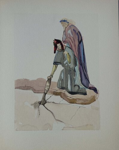 Les traitres envers leur patrie, Bois gravé original von Salvador Dalí, Druck kaufen auf Singulart