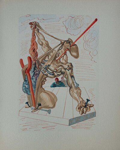 Les falsificateurs, Bois gravé original von Salvador Dalí, Druck kaufen auf Singulart