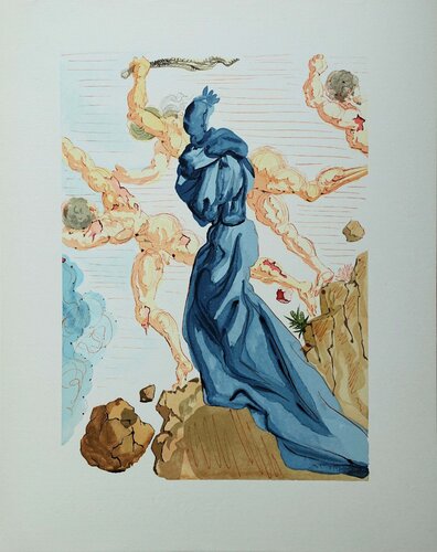 Les margelles de Phlégéthon, Bois gravé original de Salvador Dalí, Impresión a la venta en Singulart