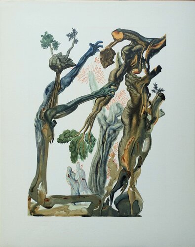 La forêt des suicidés, Bois gravé original de Salvador Dalí, Impresión a la venta en Singulart