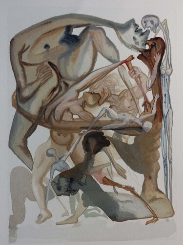 Divine Comédie, Enfer 11, Au bord du septième cercle par Salvador Dalí, Édition en vente sur Singulart