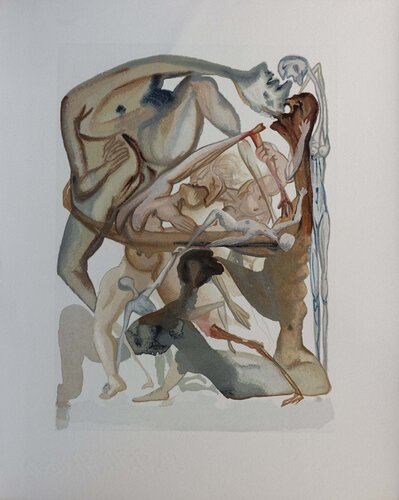 Au bord du septième cercle, Bois gravé original von Salvador Dalí, Druck kaufen auf Singulart