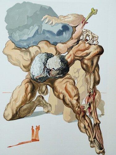 Divine Comédie, Enfer 7, Les avares et les prodigues par Salvador Dalí, Édition en vente sur Singulart