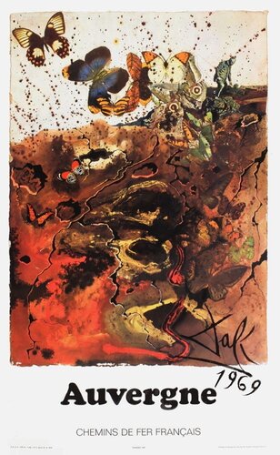 SNCF - Chemins de Fer Français - Auvergne (grand) de Salvador Dalí, Impresión a la venta en Singulart