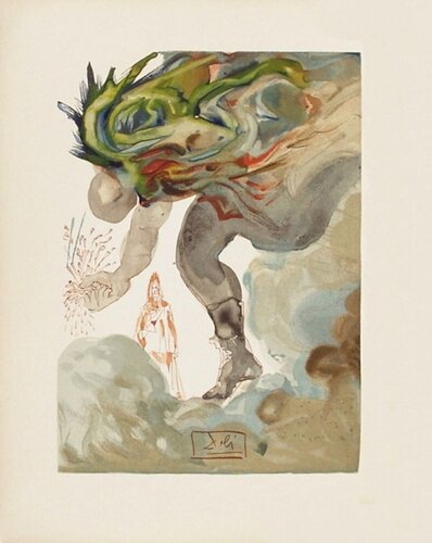 Divine Comédie Enfer 31 - Les Géants par Salvador Dalí, Édition en vente sur Singulart