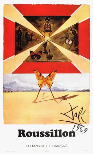 SNCF - Chemins de Fer Français - Roussillon (grand) par Salvador Dalí, Édition en vente sur Singulart
