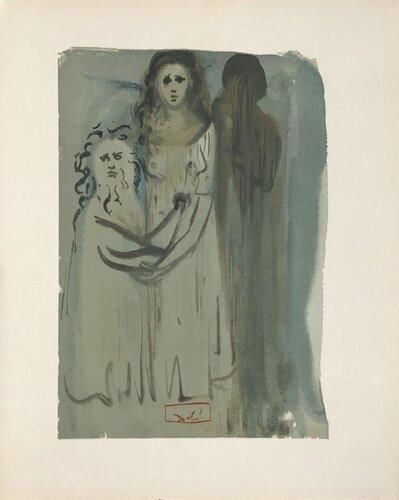 Divine Comédie Purgatoire 16 - Dans la fumée des Coléreux par Salvador Dalí, Édition en vente sur Singulart