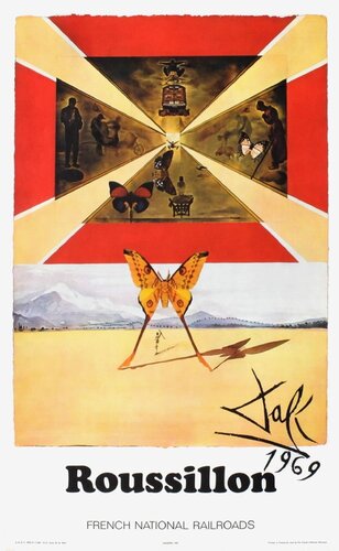 SNCF - French National Railroads - Roussillon (large) by Salvador Dalí, Print for Sale on Singulart