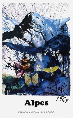 SNCF - French National Railroads - Alpes (large) by Salvador Dalí, Print for Sale on Singulart