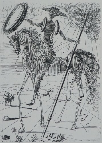 Don Quichotte et Sancho Panza by Salvador Dalí, Print for Sale on Singulart